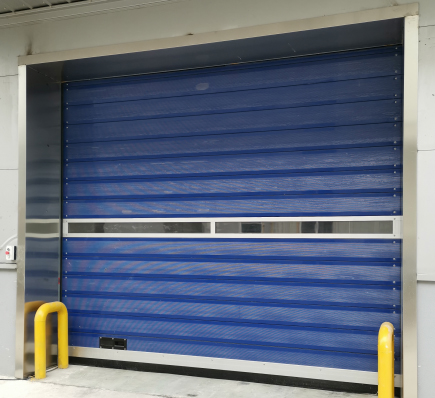 物流通道硬質(zhì)碳鋼快速卷簾門(mén)